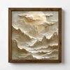 Framed MDF Decorative Painting, 50x50 cm, Spruce Frame