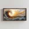 Elegant Framed MDF Painting, 60x120 cm | 100% Spruce Frame