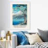 Framed Decorative Painting, 35x45 cm, Wooden Frame