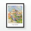 Framed Decorative Painting, 35x45 cm, Wooden Frame