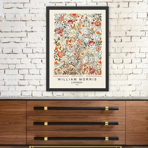 Framed Decorative Painting, 35x45 cm, Wooden Frame
