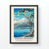 Framed Decorative Painting, 35x45 cm, Wooden Frame