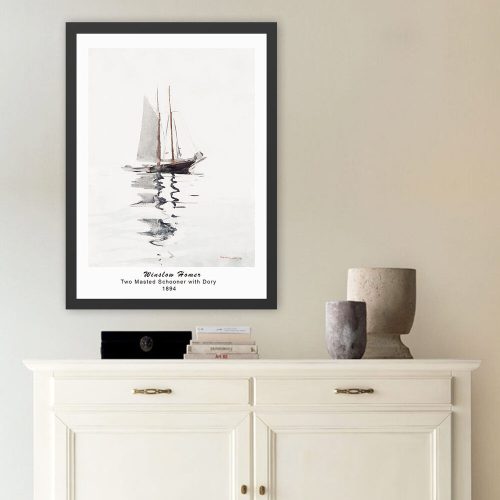 Framed Decorative Painting, 35x45 cm, Wooden Frame