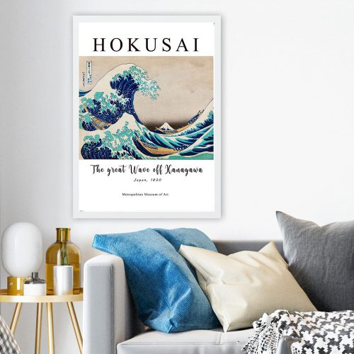 Elegant Framed Painting, 55x75 cm, 100% Wooden Frame