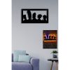 Decorative LED Lighting, 42x80 cm, Black MDF Base