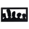 Decorative LED Lighting, 42x80 cm, Black MDF Base