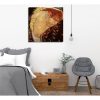 Gustav Klimt Decorative Canvas Painting, 45x45 cm, Framed