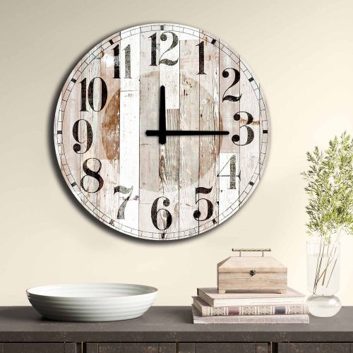 Elegant 50 cm MDF Wall Clock, 100% MDF, 5 mm Thick