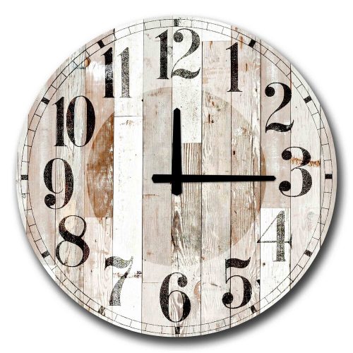 Elegant 50 cm MDF Wall Clock, 100% MDF, 5 mm Thick