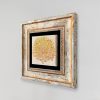 Framed Decorative Painting, 20x20 cm, 100% Stone & Wood