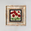 Framed Decorative Painting, 20x20 cm, 100% Stone & Wood