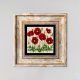 Framed Decorative Painting, 20x20 cm, 100% Stone & Wood