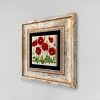 Framed Decorative Painting, 20x20 cm, 100% Stone & Wood