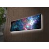 LED Lighted Canvas Painting, 30x90 cm, Suede, Wooden Frame