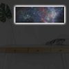 LED Lighted Canvas Painting, 30x90 cm, Suede, Wooden Frame