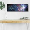 LED Lighted Canvas Painting, 30x90 cm, Suede, Wooden Frame