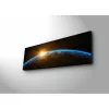 LED Lighted Canvas Painting, 30x90 cm, Suede, Wooden Frame
