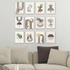 12-Piece Decorative MDF Painting Set, 20x15 cm, 3mm