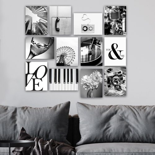 12-Piece MDF Decorative Painting Set, 20x15 cm | 100% MDF, 3 mm Thick | Stylish Art for Home Decor