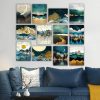 12-Piece MDF Decorative Painting Set, 20x15 cm | 100% MDF, 3 mm Thick | Stylish Art for Home Decor
