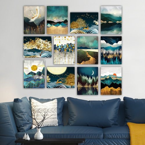 12-Piece MDF Decorative Painting Set, 20x15 cm | 100% MDF, 3 mm Thick | Stylish Art for Home Decor