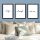 Elegant 3-Piece Framed Art Set, 24x29 cm, MDF & Plastic