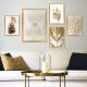 Elegant 5-Piece Framed MDF Art Set, 100% MDF, 24x29cm