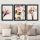 Elegant 3-Piece Framed Art Set, 35x45 cm, MDF & Plastic
