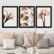 Elegant 3-Piece Framed Art Set, 35x45 cm, MDF & Plastic