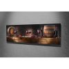 Elegant Canvas Painting, 30 x 80 cm, Wooden Frame