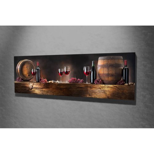 Elegant Canvas Painting, 30 x 80 cm, Wooden Frame