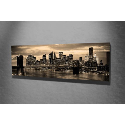 Elegant Canvas Painting, 30 x 80 cm, Wooden Frame