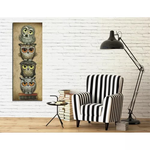 Elegant Canvas Painting, 30 x 80 cm, Wooden Frame