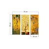 Elegant MDF Wall Art Set (3 Pieces) | Klimt Designs