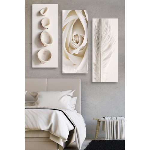Decorative MDF Painting Set (3 Pieces), 20x50 cm, 100% MDF