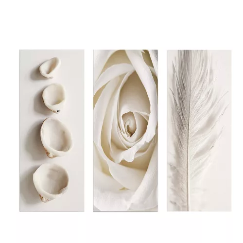 Decorative MDF Painting Set (3 Pieces), 20x50 cm, 100% MDF