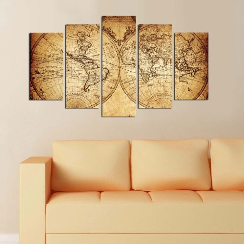 5-Piece MDF Decorative Painting Set, 110 x 60 cm | 100% MDF, 3 mm Thick | Stylish Art for Home Décor