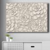 Beige Decorative Canvas Painting, 70x100 cm, Pine Frame