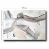 Elegant Canvas Painting, 70x100 cm, Beige/White/Black
