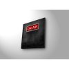 LED Lighted Canvas Painting, 28x28 cm, Suede, Wooden Frame