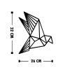 Elegant Black Wooden Wall Decor, 3 Pieces, 100% Wood