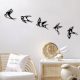 Decorative Black Metal Wall Accessory Set (5 Pieces)