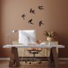 Decorative Black Metal Wall Accessory Set (5 Pieces)
