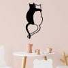 Black Metal Wall Decor, 33 x 70 cm, 100% Metal, Stylish