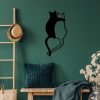 Black Metal Wall Decor, 33 x 70 cm, 100% Metal, Stylish