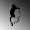 Black Metal Wall Decor, 33 x 70 cm, 100% Metal, Stylish