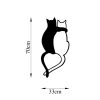 Black Metal Wall Decor, 33 x 70 cm, 100% Metal, Stylish