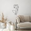 Black Metal Wall Accessory, 43 x 70 cm, 100% Metal