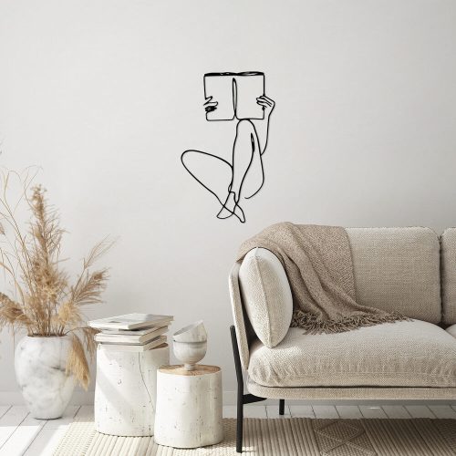 Black Metal Wall Accessory, 43 x 70 cm, 100% Metal