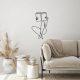 Black Metal Wall Accessory, 43 x 70 cm, 100% Metal